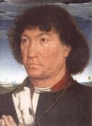 Hans Memling Portrait of a Man at Prayer before a Landscape Germany oil painting artist
